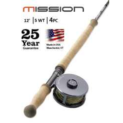MISSION TWO-HANDED, 5-WEIGHT 12" FLY ROD